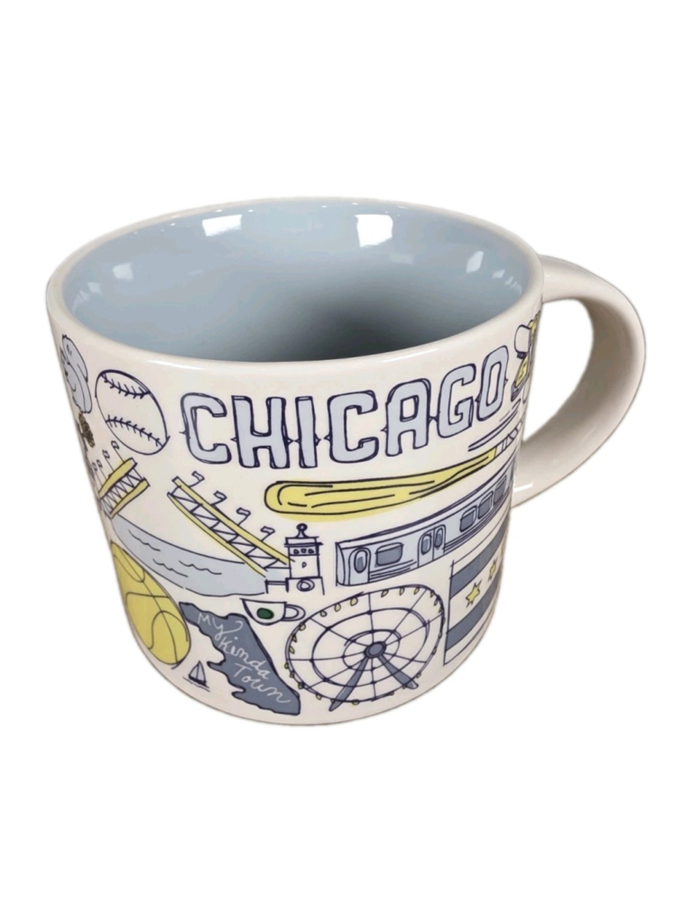 Starbucks Chicago Been There Series 14 oz Ceramic Coffee Mug Cup New With Box